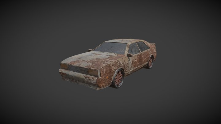 Abandoned Auto Post-apocalyptic 3D Model
