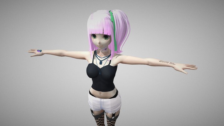 Gwen (PC-VRchat) 3D Model