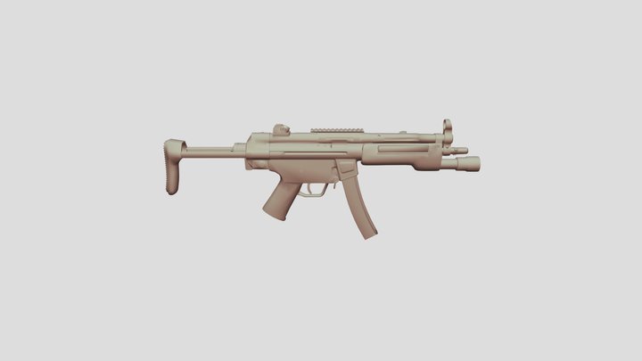 Modern Warfare MP5 3D Model