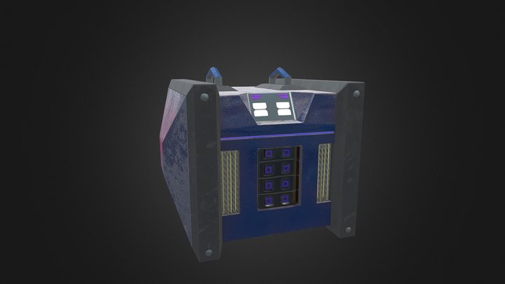 Sci_Fi Crate 3D Model