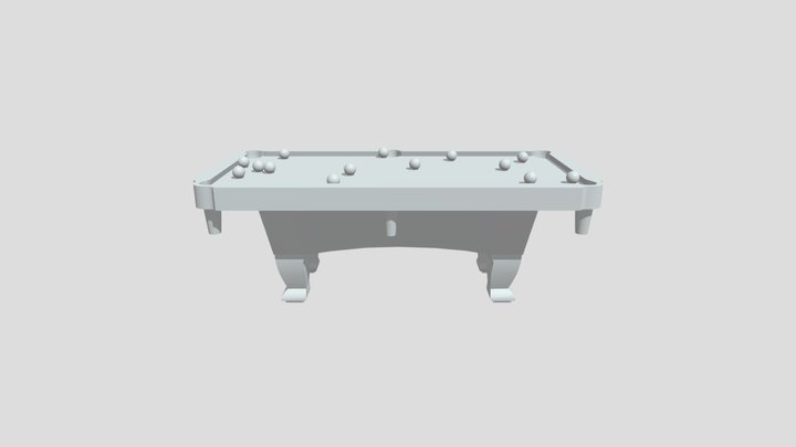Pooltable 3D Model