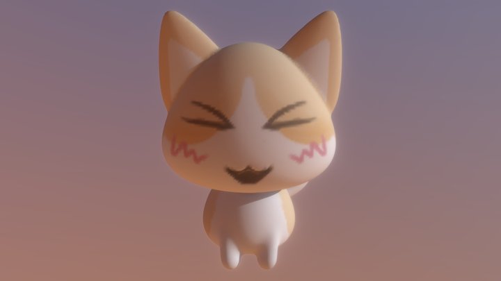 Cute animal - Cat 3D Model