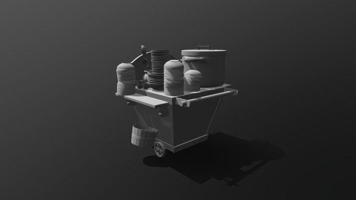 KUNG FU PANDA - restaurant chariot 3D Model