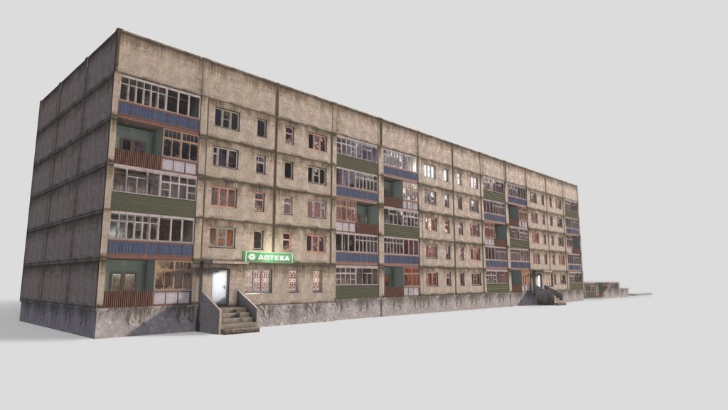 Russian panel house (asset)