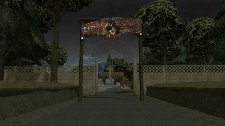 Ice Scream 3 Camp 3D Model