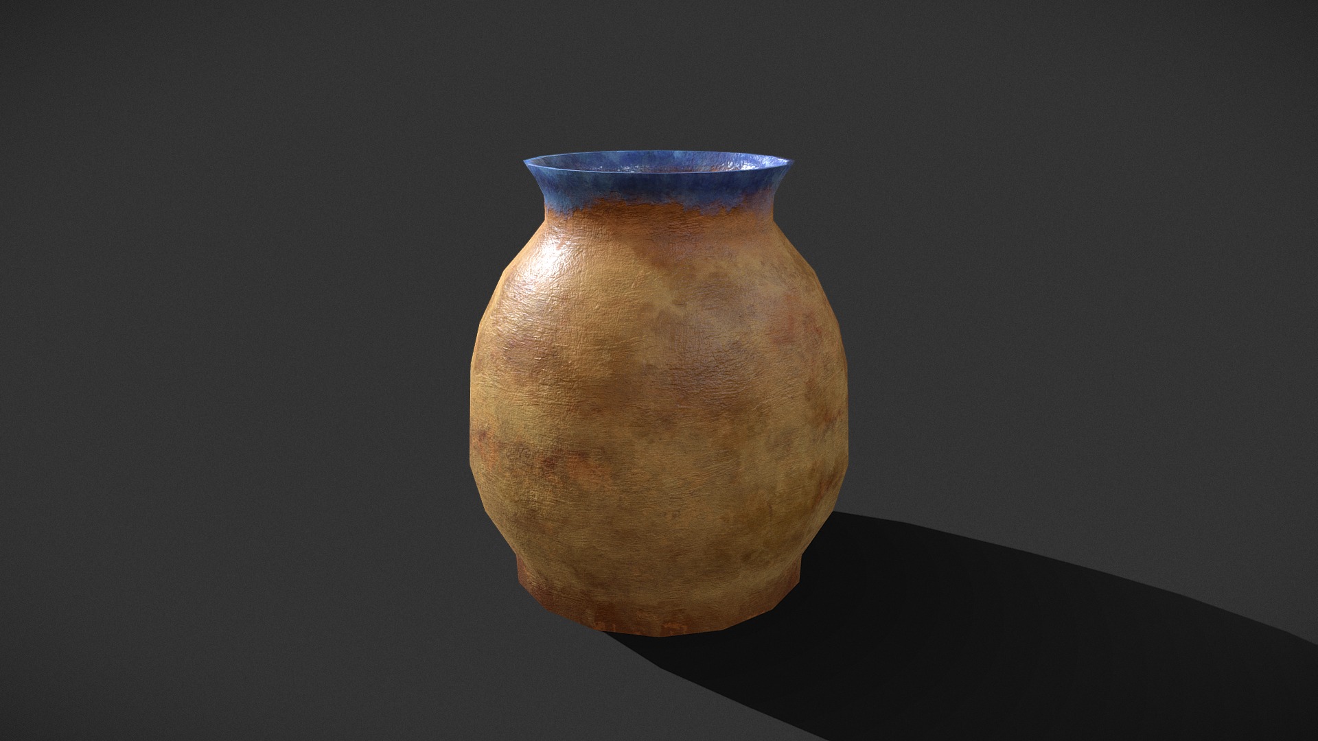 3D model Terracotta Jar - This is a 3D model of the Terracotta Jar. The 3D model is about a vase on a table.