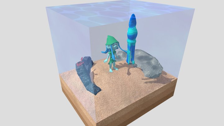 aquatic scene 3D Model