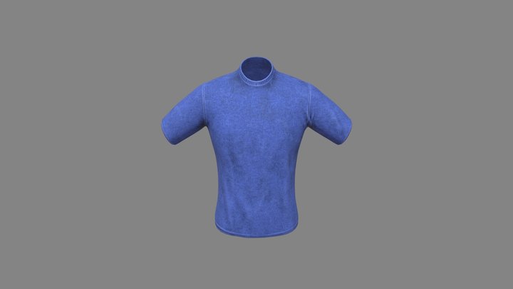 Simple Cotton Shirt 3D Model