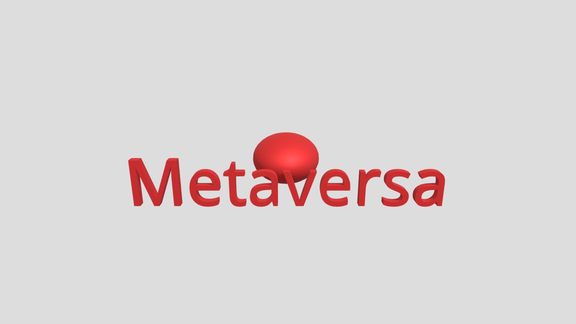 3D Logo Metaversa
