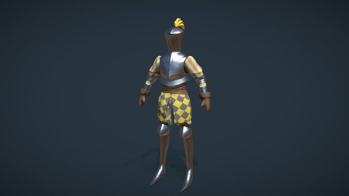 Stylized Knight 3D Model