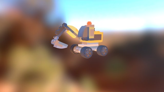 Lego excavator 3D Model