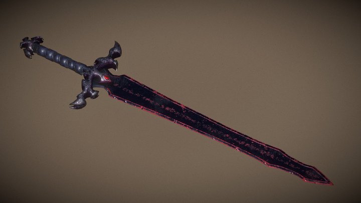 Vampiric Sword 3D Model
