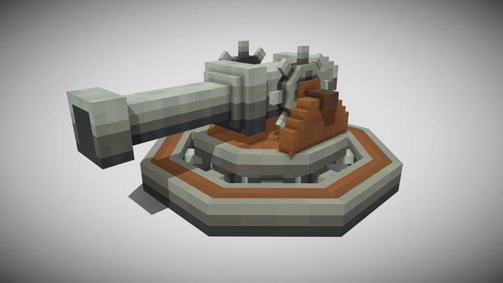 Voxel cannon 3D Model