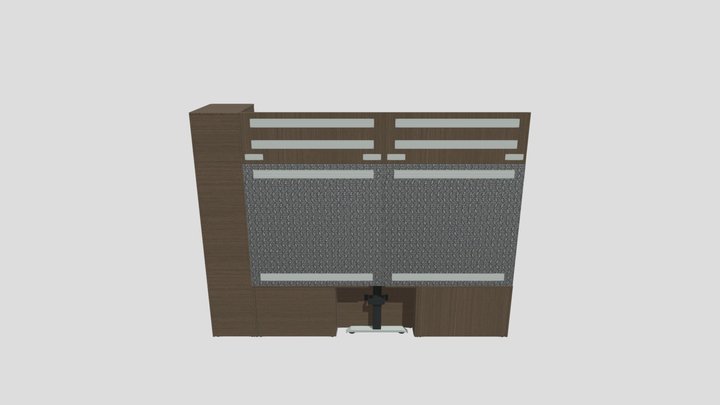 Titans Admin Office Executive Desk Typical 3D Model