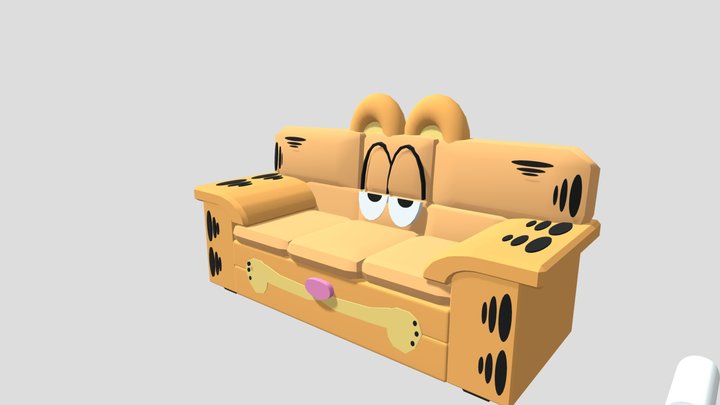 Garfield Couch 3D Model