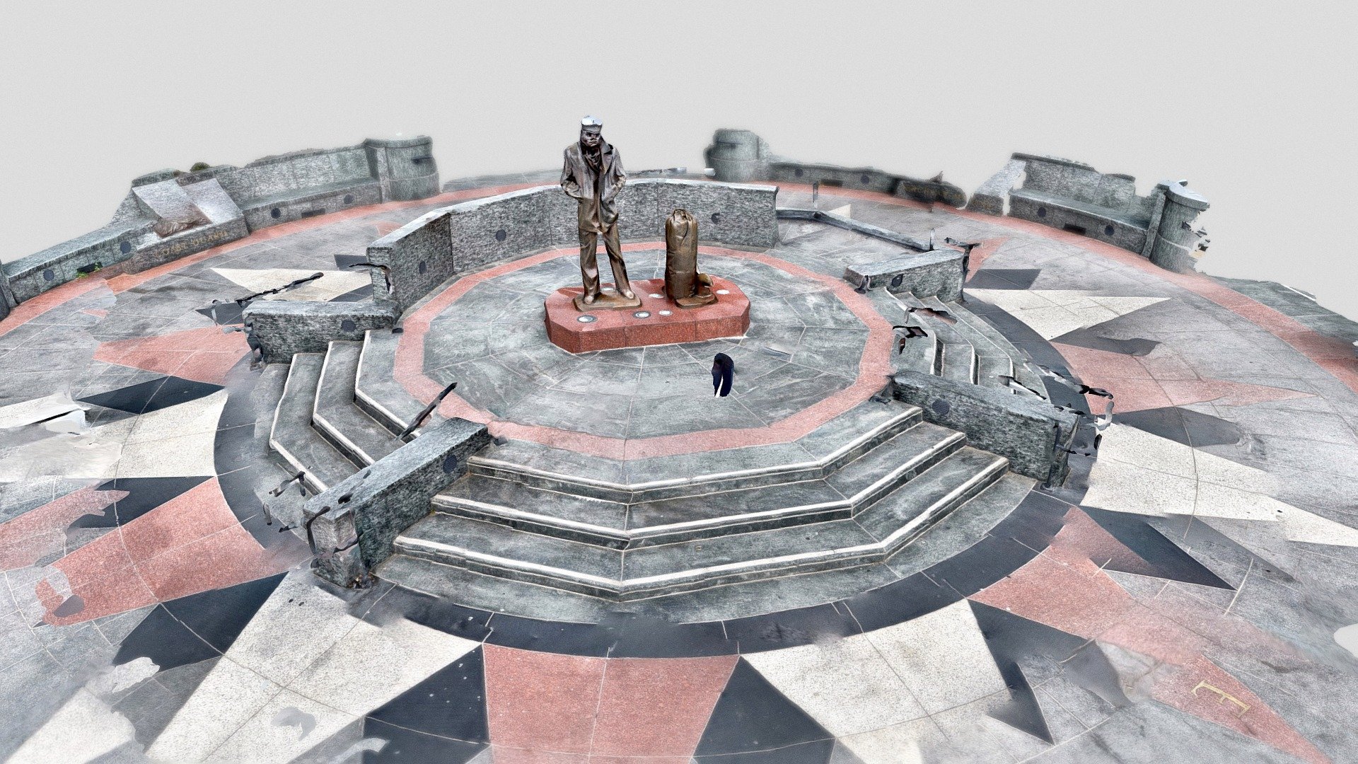 Day 115: Lone Sailor Memorial - 1scanaday — Sketchfab embed 3D viewer