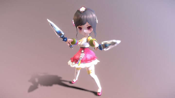 Casual RPG Character - 30 Wharan 3D Model