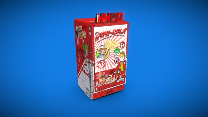 Hypo-Cola Machine - Vandalized 3D Model