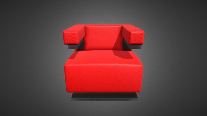 Armchair F15 3D Model