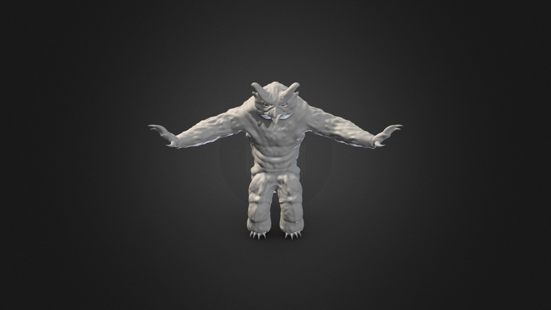 Owlbearunfinisheddecimate - Download Free 3d Model By Amarchand24 