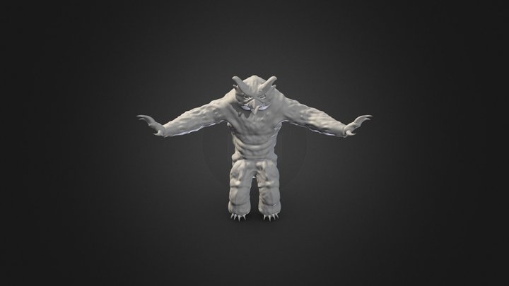 OwlBearUnfinishedDecimate 3D Model