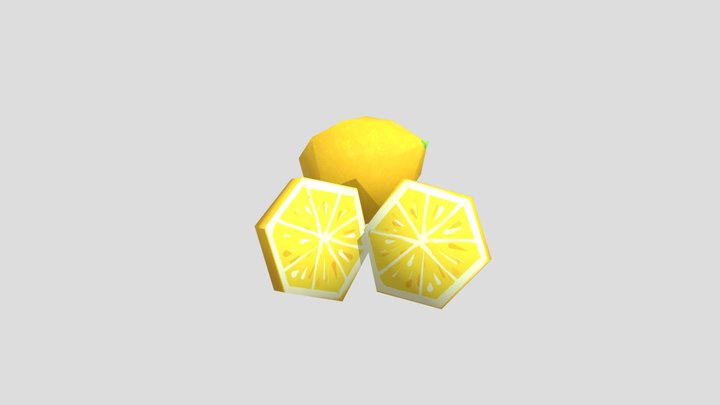 ローポリレモン 3D Model