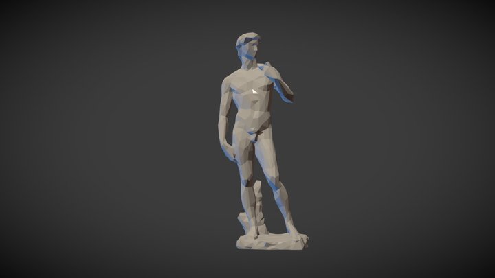 David, low-poly version. 3D Model