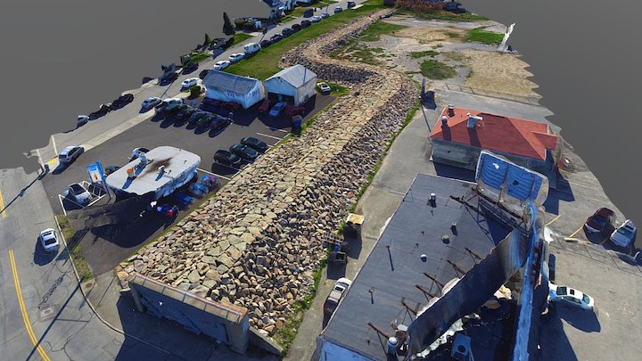 New Bedford Hurricane Barrier West End 3D Model