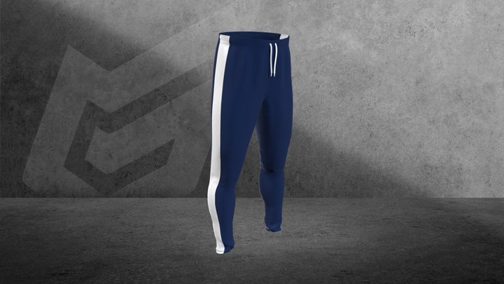 PANTCHANDAL SLIM NAVY - GEFF 3D Model