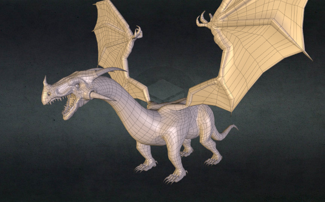 Rigged Dragon 3D Model