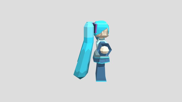 bad low poly miku 3D Model