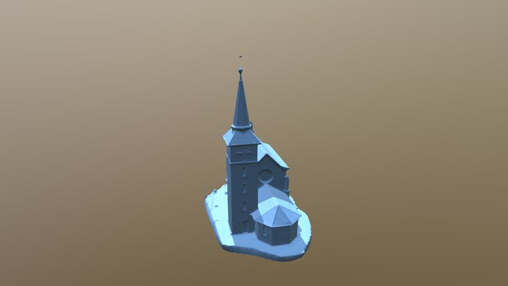 église Nernier High Res 3D Model