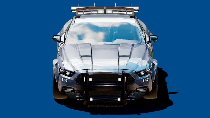 2016 | Ford Mustang Police Barricade 3D Model