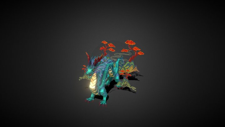 青龙 3D Model