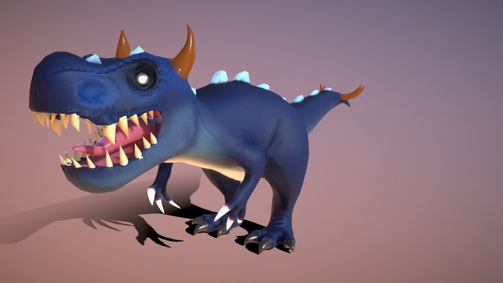 Stylised Dino/Dragon (Fantasy Hybrid Creature) 3D Model