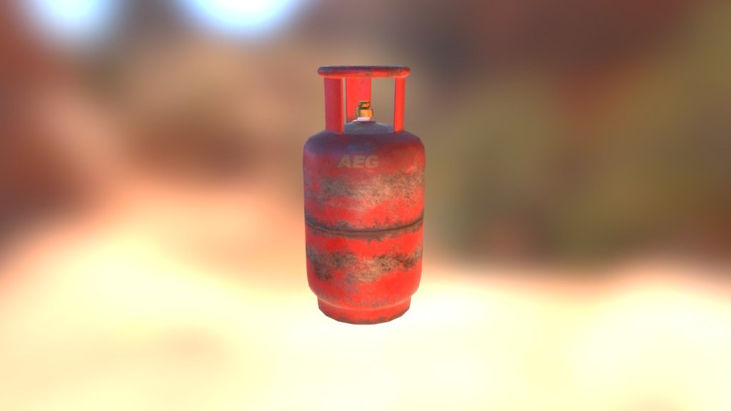 Old gas bottle
