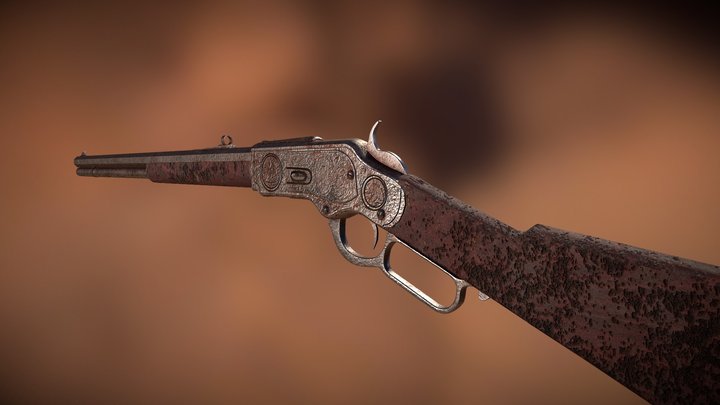 Winchester 1873 - Worn 3D Model