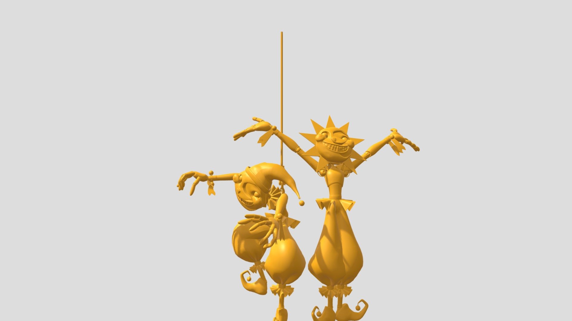 Free OBJ file sun fnaf security breach ☀️・3D printable object to download ・Cults