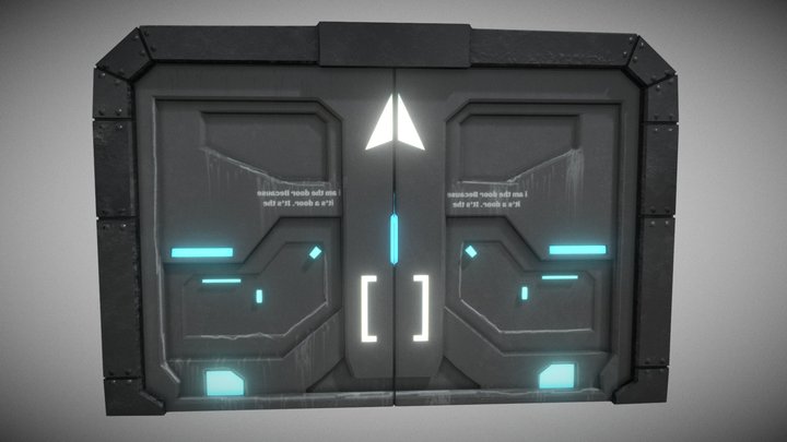 SCIFI- Door 3D Model