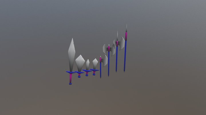 Weapons Collection 3D Model
