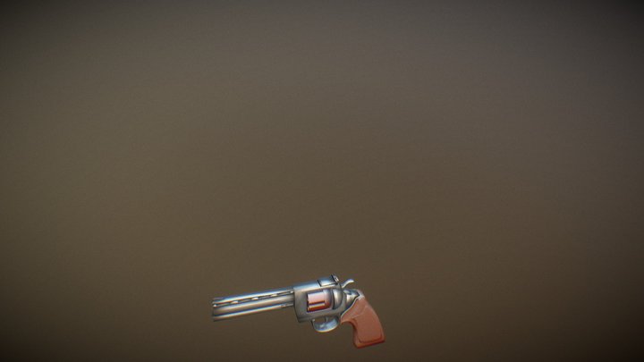 Colt Python .357 Revolver - My first 3D model 3D Model