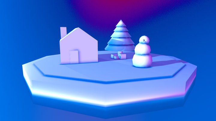 Snowtime (primitive modeling exercise) 3D Model