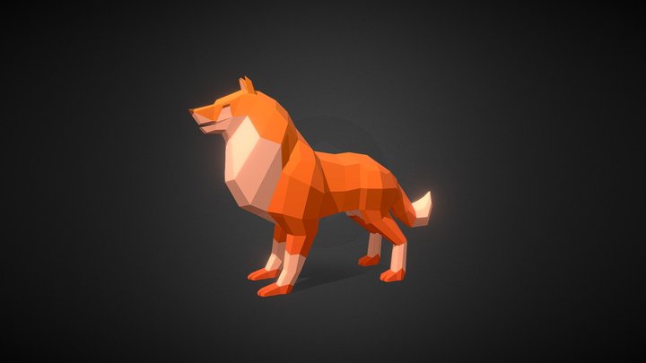 stylized | Low Poly | Fox 3D Model