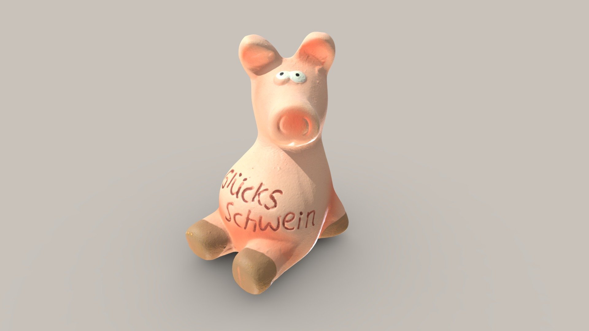 Glücksschwein — Sketchfab embed 3D viewer