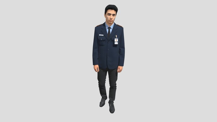 Cadet Portrait In Navy Uniform – Modelo 3D gratuito STL