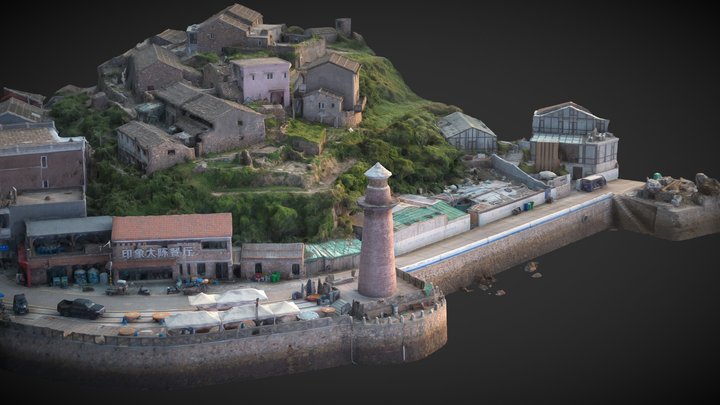 Harbor and beacon ver2.0 – Gratis 3D-model STL