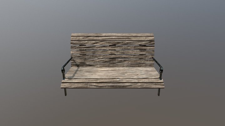 A Bench 3D Model