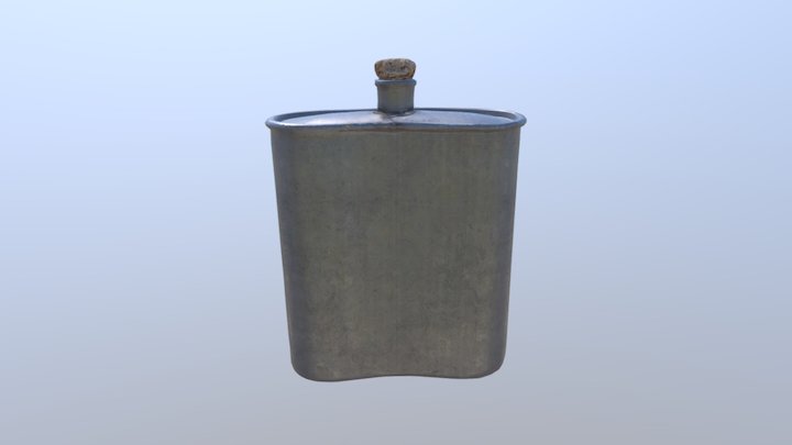 Flask 2K Combined 3D Model