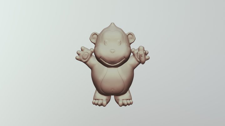 Monkey Sculpt 0819 47 3D Model