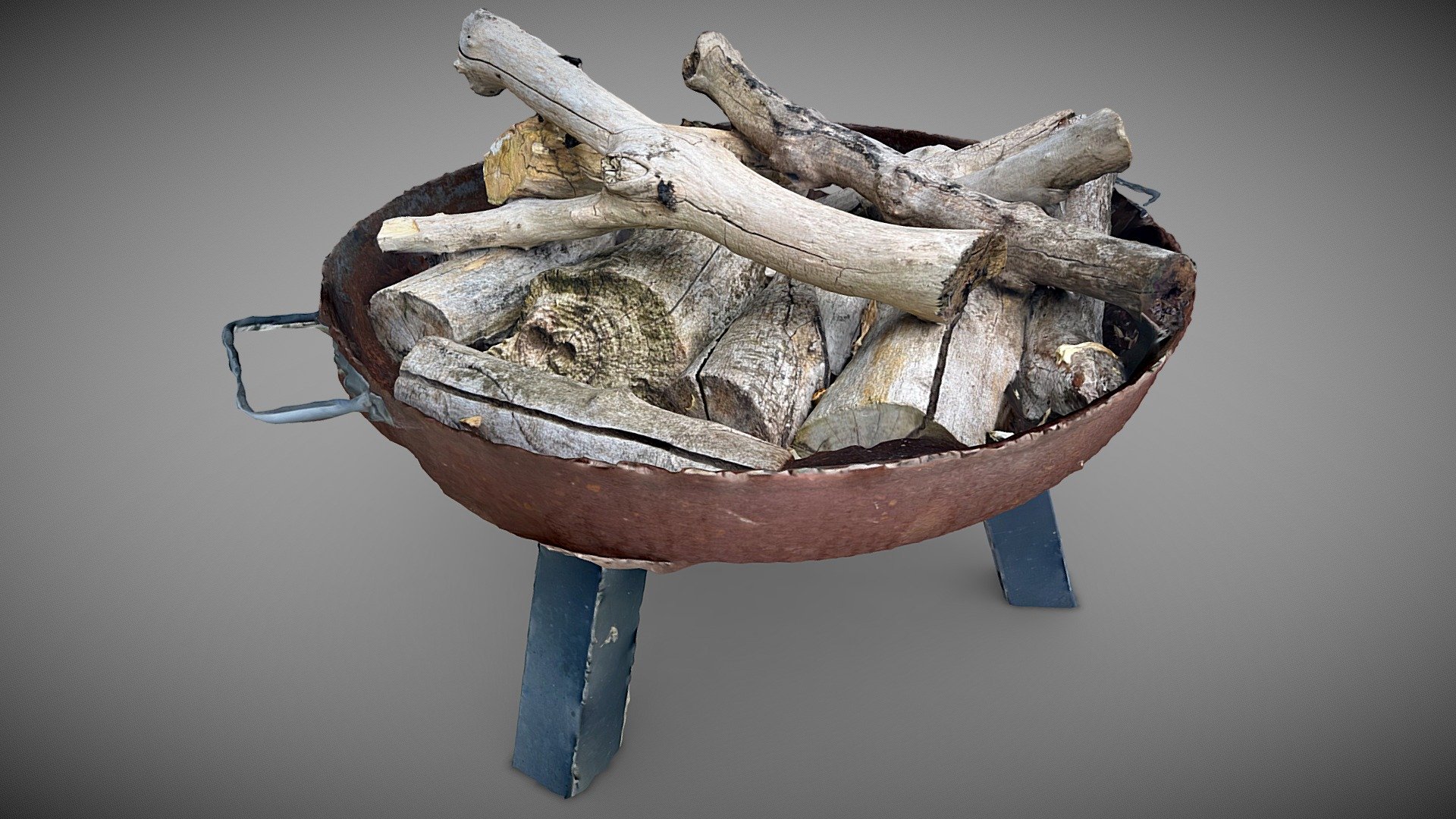 Open fire pit photogrammetry Buy Royalty Free 3D model by Alex Tench